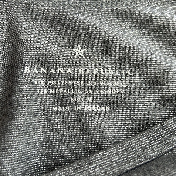 Banana Republic Silver Gray Sparkly Tank, Medium - Picture 3 of 4